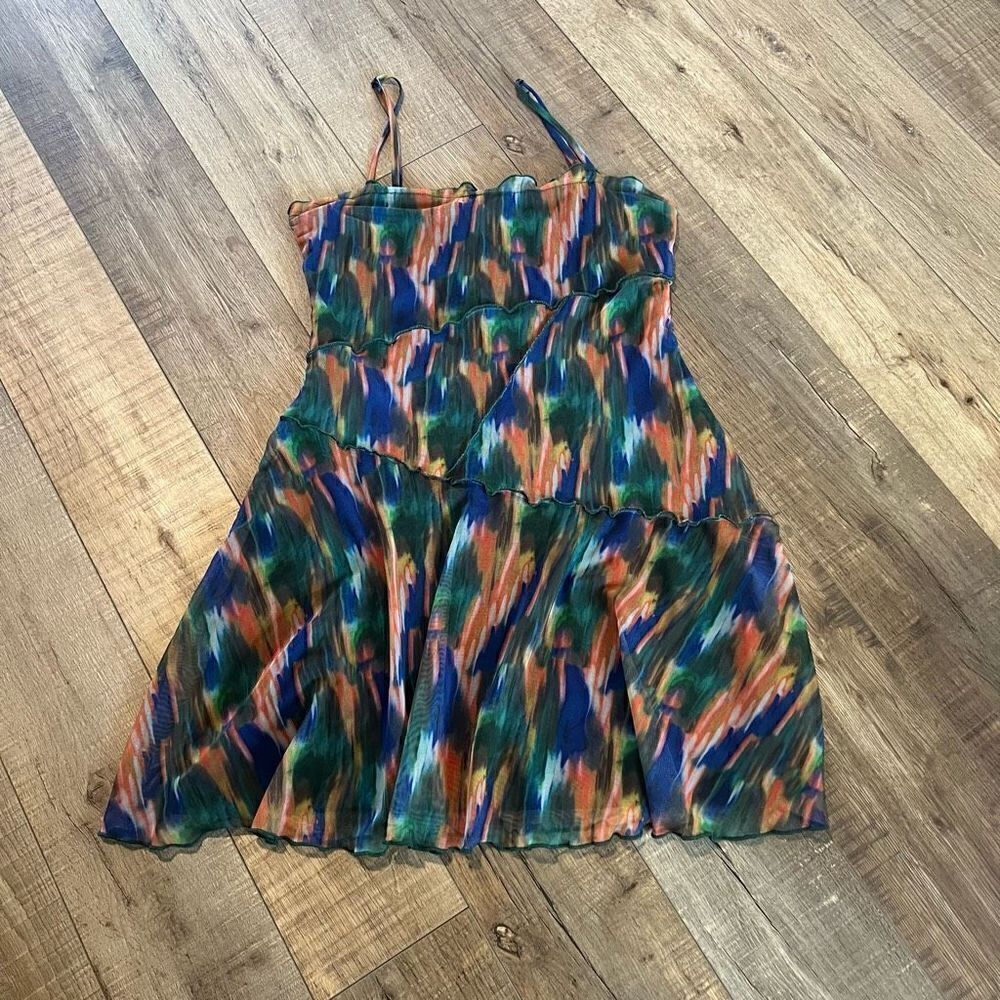 Urban Outfitters Womens Mini
Dress Multicolor Tie Dye
Mesh Sleeveless size xs